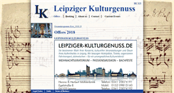Desktop Screenshot of leipziger-kulturgenuss.de